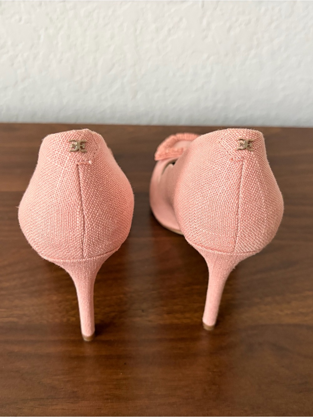Sam Edelman Pink Beaded Pointed-Toe Pumps - Picture 2 of 3